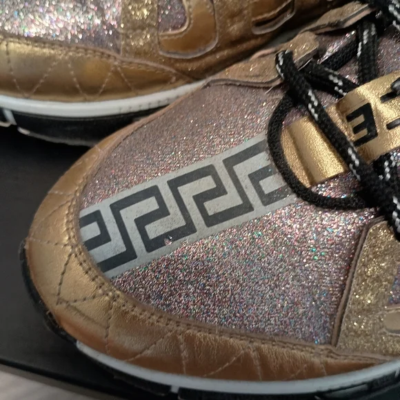 designer LIMITED EDITION VERSACE Trigreca Glitter sneaker